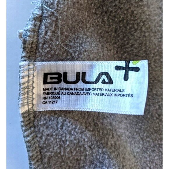 Bula Neck Warmer Tube Scarf Gray Fleece Sports Double Logo OS Logo Canada - Picture 7 of 8